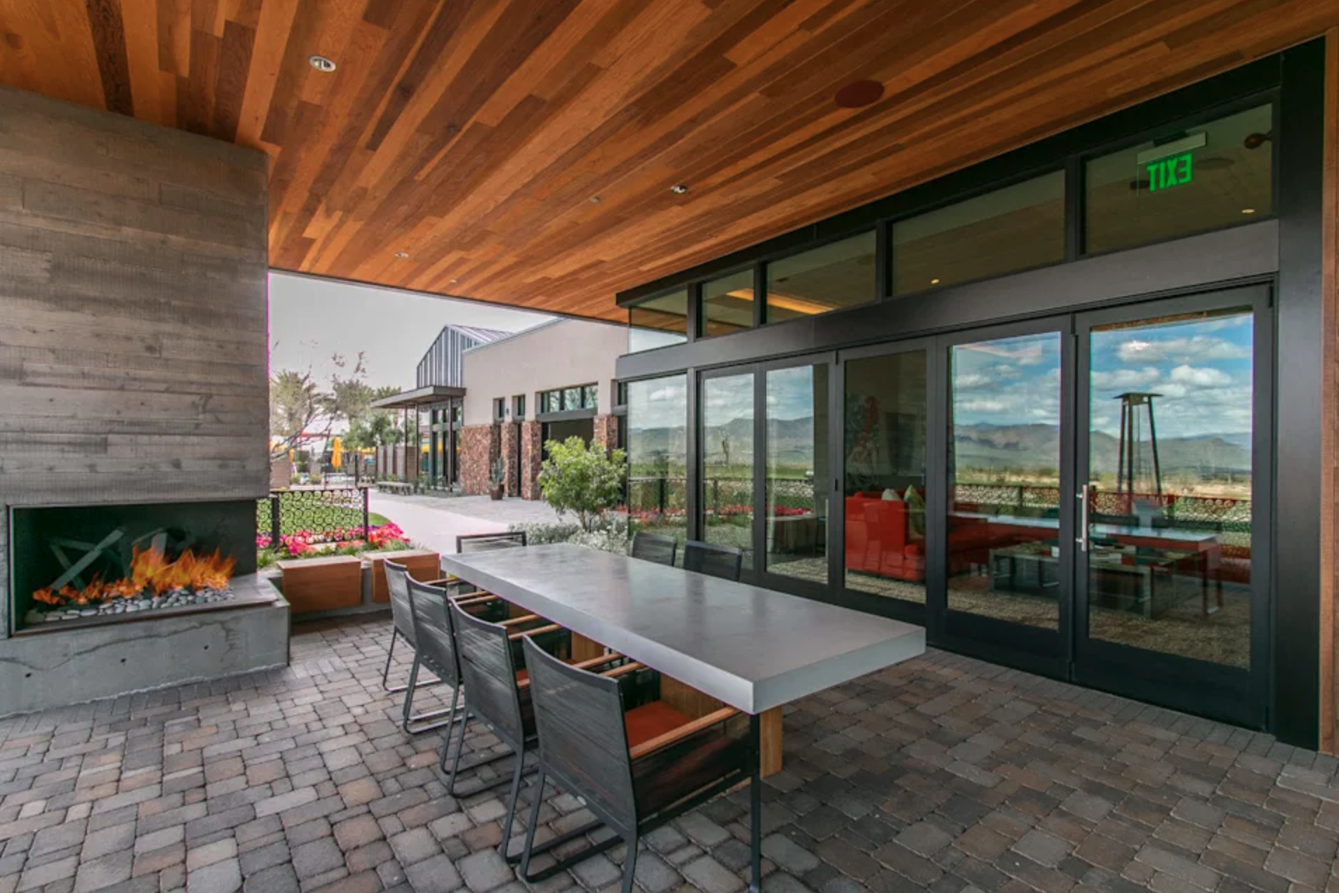 Trilogy at Verde Patio By Fireplace