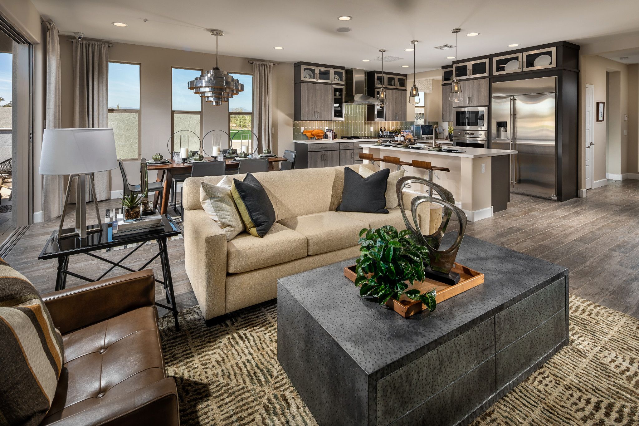 Trilogy_Verde_River_Juniper_Model__Family Room to Kitchen